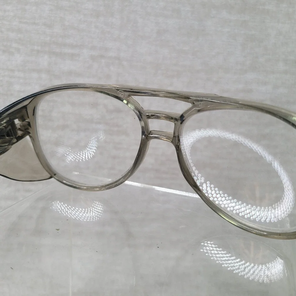Vintage American Optical AO Z87 Safety Glasses Aviator Gray Side Shields Retro
